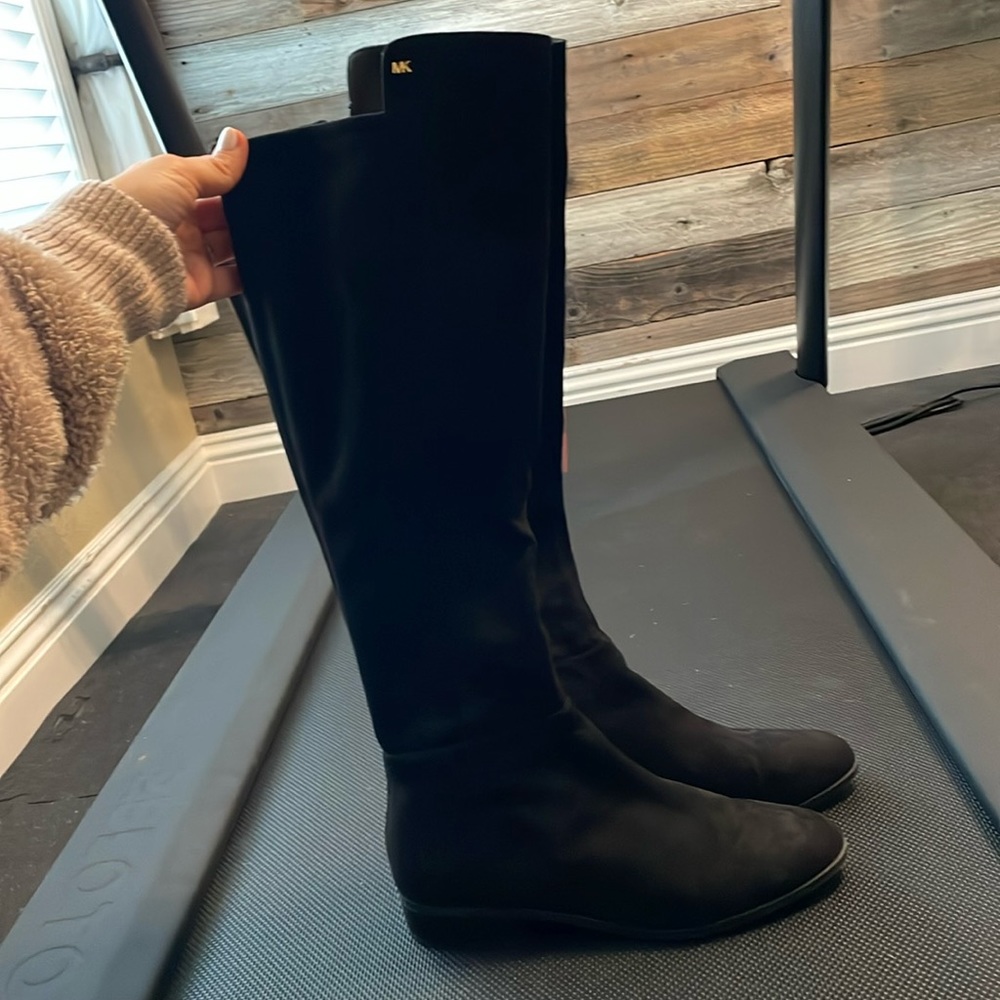 Micheal Kors over the knee suede black boots